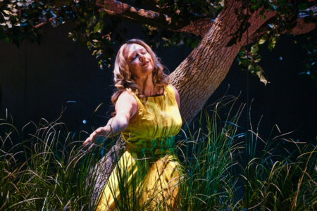 			Audience reacts to Salome