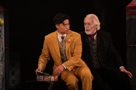 			Duke Kim Faust and Nick Dunning Old Faust in IN Os Faust photo Pat Redmond