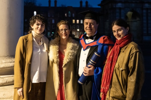 Fergus Sheil and family