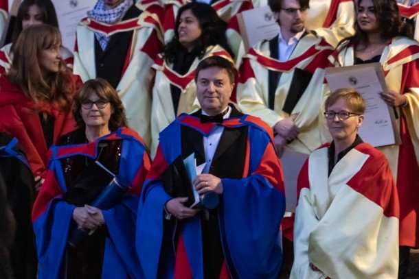 Fergus Sheil at the Trinity College Doctorate Ceremony
