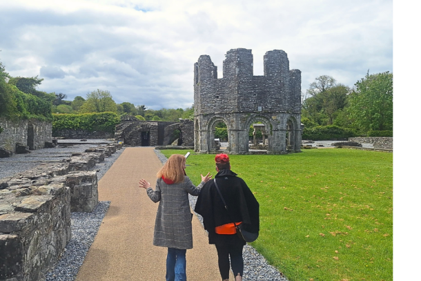 Sarah Halpin & Jo Mangan at Mellifont Abbey