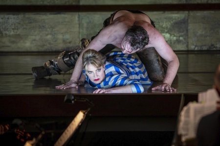 			Claire Booth, James Laing, Bajazet, Photo by Kip Carroll