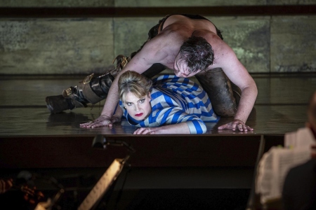 Claire Booth, James Laing, Bajazet, Photo by Kip Carroll