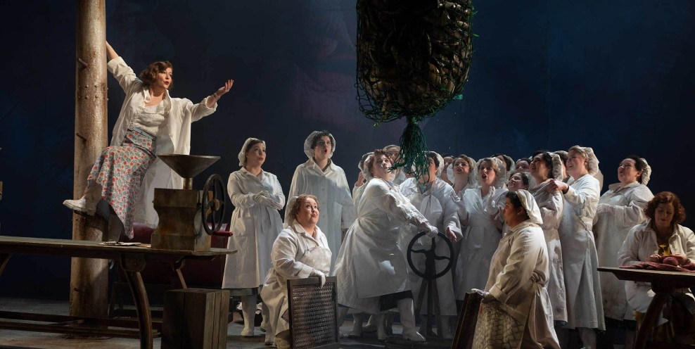Carolyn Dobbin Mary and female chorus in Irish National Operas The Flying Dutchman Photo Patrick Redmond