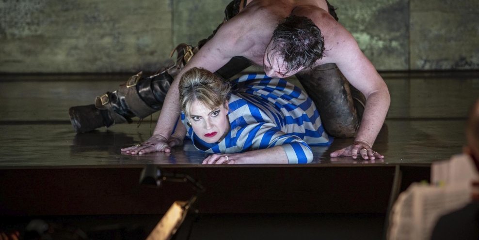 Claire Booth, James Laing, Bajazet, Photo by Kip Carroll
