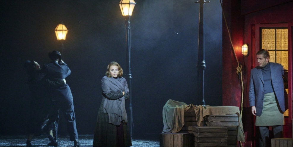 Iurii Samoilov Marcello and Celine Byrne Mimì in INOs production of La bohème 2023 photo Ros Kavanagh 1