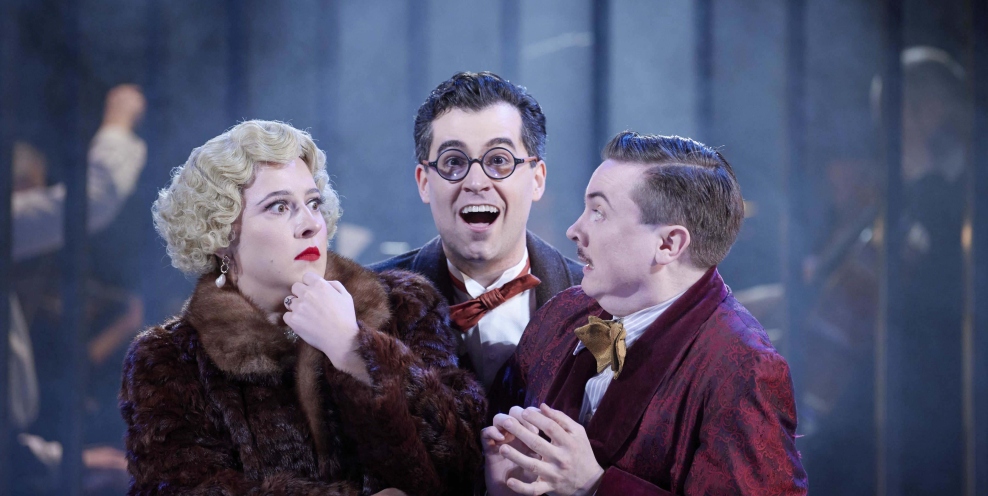 Jade Pheonix Rosaline Alex Mc Kissick Eisenstien and Aaron O Hare Alfred in INOs Production of Die Fledermaus 2025 Photo By Ros Kavanagh