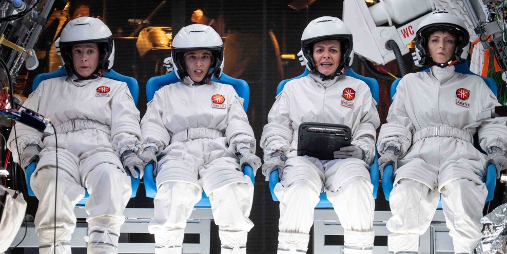 Jade Phoenix Valentina Nina Guo Sally Doreen Curran Svetlana and Sarah Richmond Judith in the INO Production of MARS Photo Pat Redmond 0500