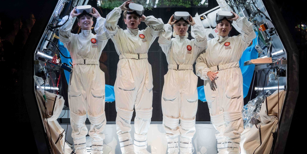 Sarah Richmond Judith Doreen Curran Svetlana Nina Guo Sally and Jade Phoenix Valentina in the INO Production of MARS Photo Pat Redmond 0401