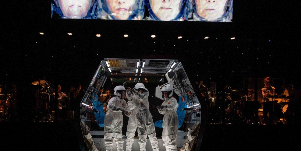 Sarah Richmond Judith Nina Guo Sally Jade Phoenix Valentina and Doreen Curran Svetlana in the INO Production of MARS Photo Pat Redmond 1384